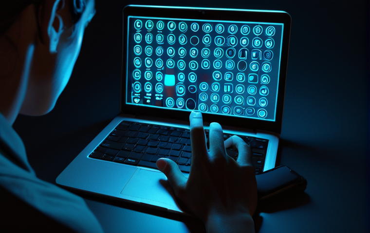 **Image Prompt 1: The Subtle Digital Deception**
A close-up shot of a person's hand hovering uncertainly over a smartphone or laptop screen, their face partially illuminated by the device's glow, expressing a mix of confusion and apprehension. In the background, subtle, distorted digital faces (deepfakes) and abstract lines of glowing code or data emerge from the shadows, representing unseen, AI-driven threats. The overall atmosphere is dark and high-tech, with neon digital accents, emphasizing the invisible and technologically advanced nature of modern cybercrime. Cinematic, futuristic, dark aesthetics, digital art, high detail, volumetric lighting.